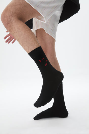 TOGETHER BLACK SOCKS