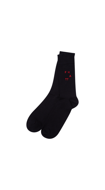 TOGETHER BLACK SOCKS